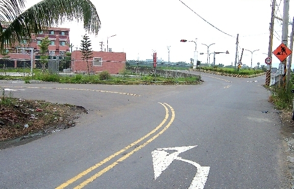 水流媽廟路段(嘉105鄉道)與正大路口